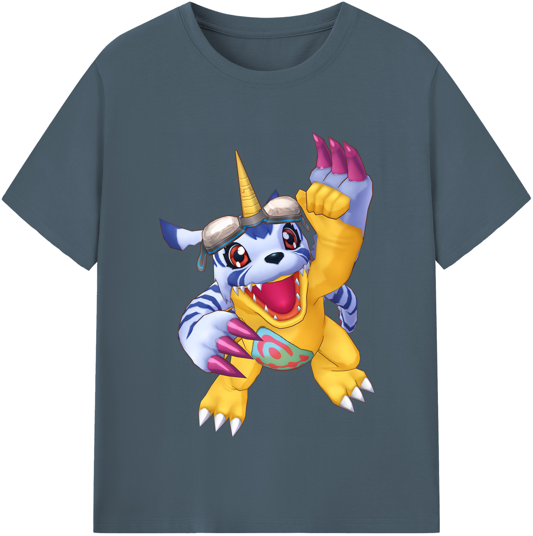 （画像用） Digimon デジタルモンスター/デジモン 綿100％半袖Tシャツ（フロントプリント）